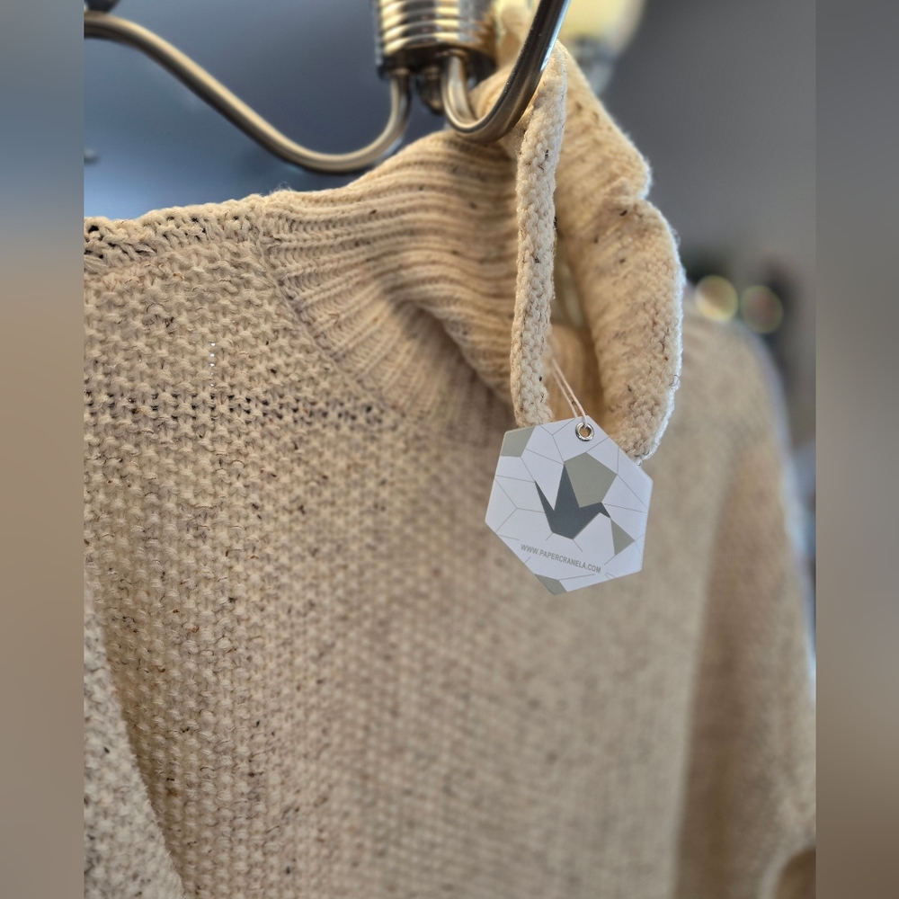 Knit Cream Sweater Dress - Picture 10 of 12